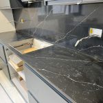 black quartz worktop